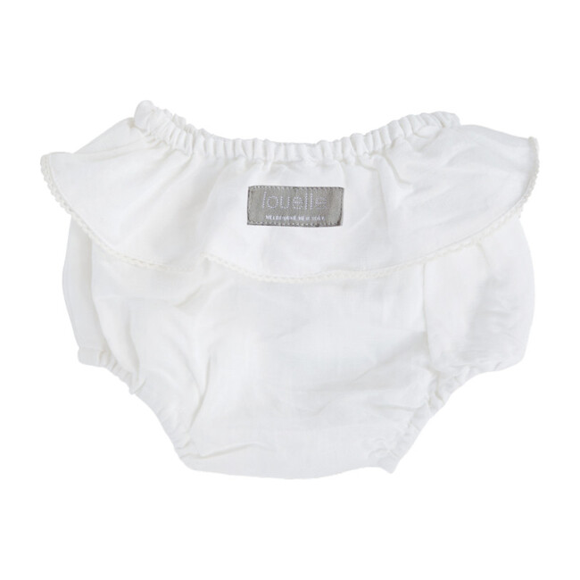 Frill Bloomer, White Linen