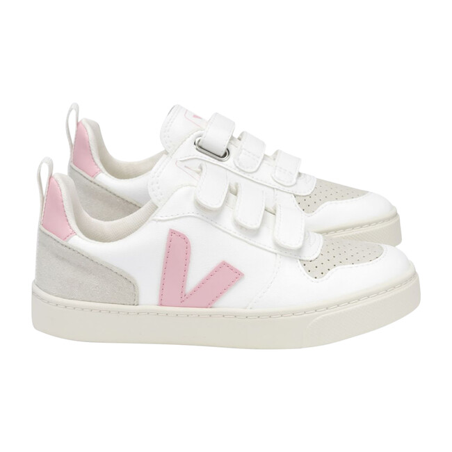 V-10 Velcro Sneakers Pink, White - Sneakers - 1