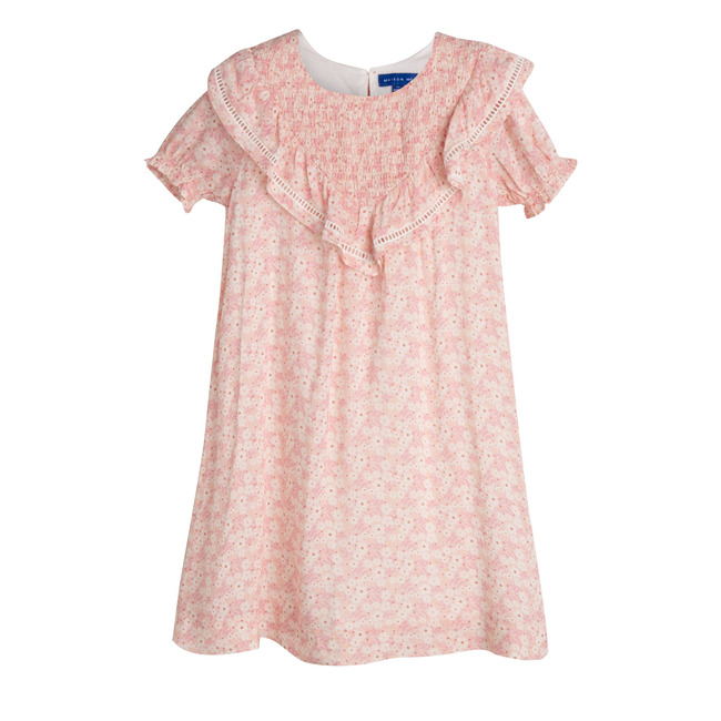Camille Dress, Pink Brushstroke Flowers - Maison Me Dresses | Maisonette