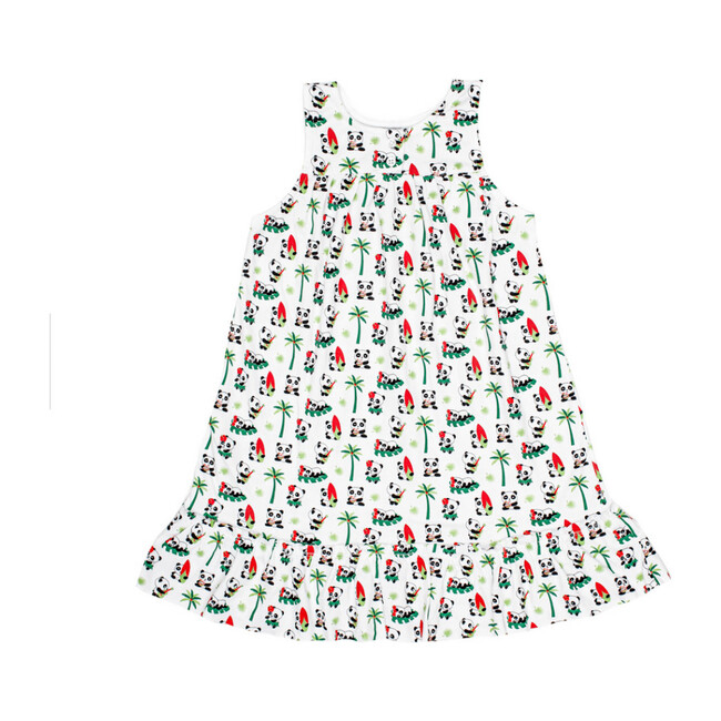 Louise Lounge Dress, Aloha Panda - Pajamas - 1
