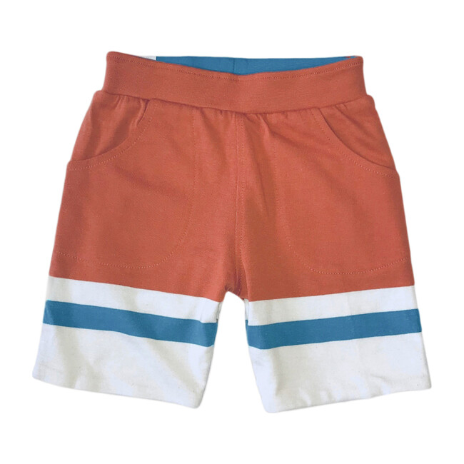 color block sweat shorts