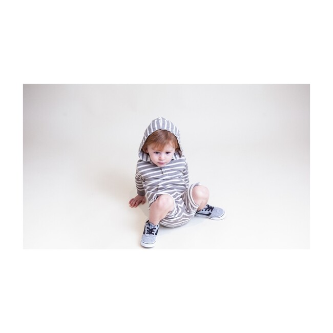 Reversible Hooded Raglan, Stripes - Sweatshirts - 2