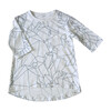 3/4 Sleeve Tunic, White - Tunics - 1 - thumbnail