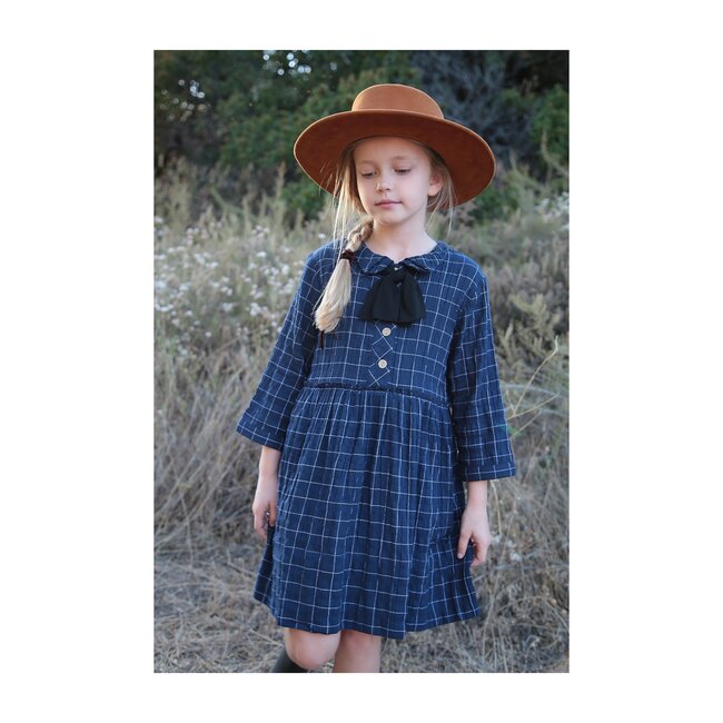 Yvette Dress, Midnight Blue - Dresses - 2