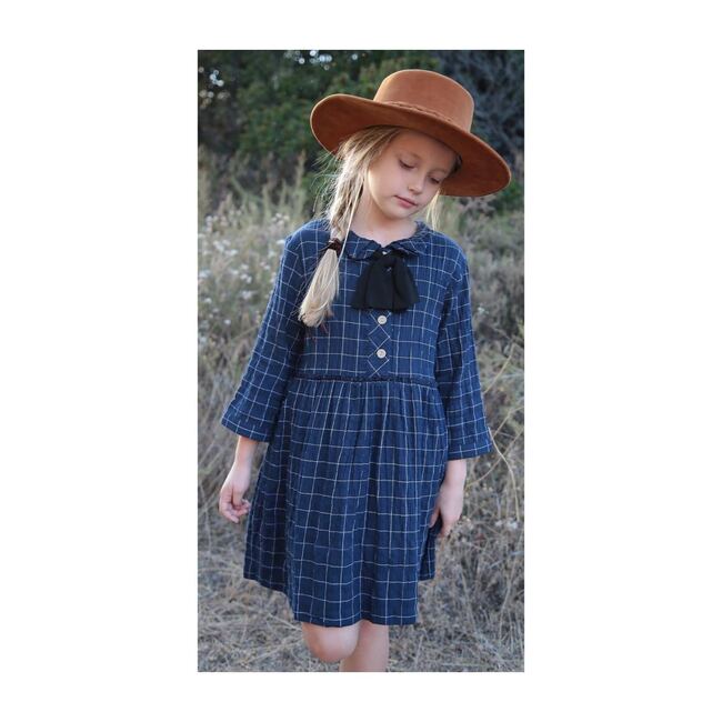 Yvette Dress, Midnight Blue - Dresses - 3