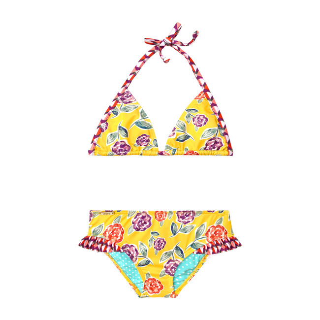 Yellow Garden Girls Two Piece