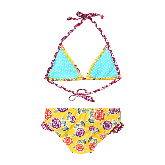 Yellow Garden Girls Two Piece