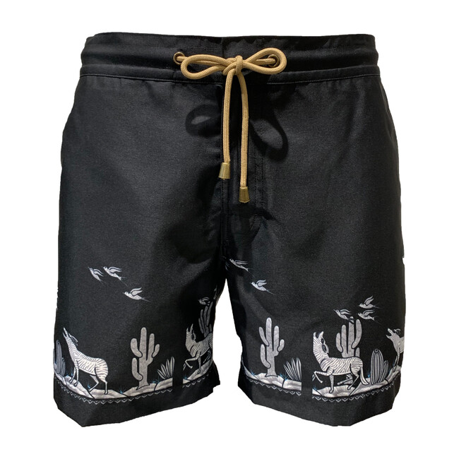 Men's Coyote Titan Fit Swim Trunks, Black