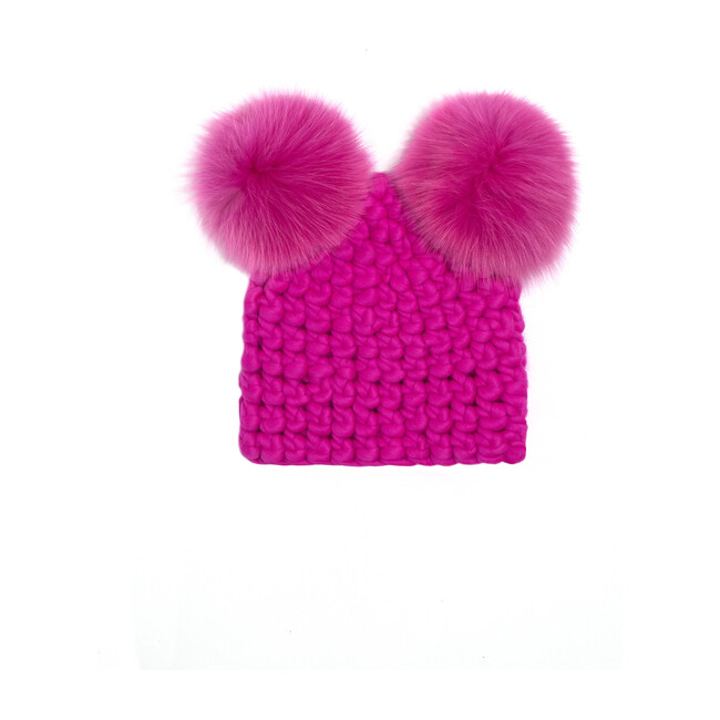 Mickey Pom Hat, Magenta - Hats - 1