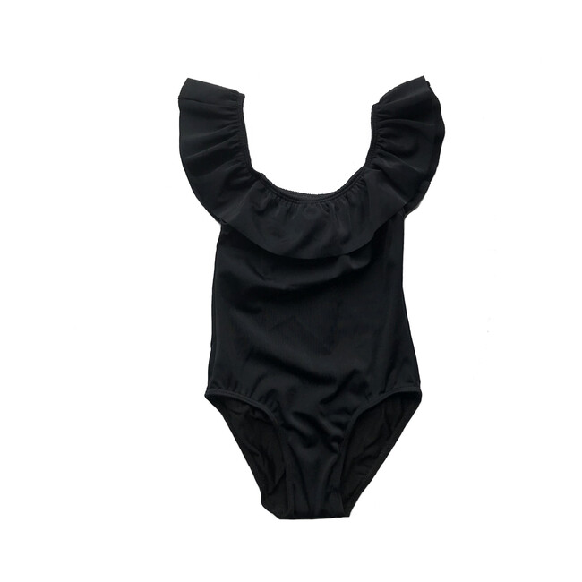 Luna Ruffle One Piece, Black