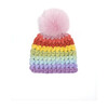 Beanie Stripe Hat, Pastel Rainbow - Hats - 1 - thumbnail