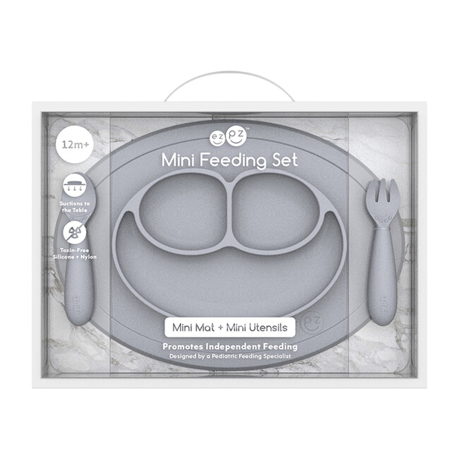 Mini Feeding Set, Pewter