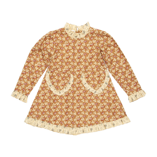 Prairie Dress, Ochre Floral - Dresses - 1
