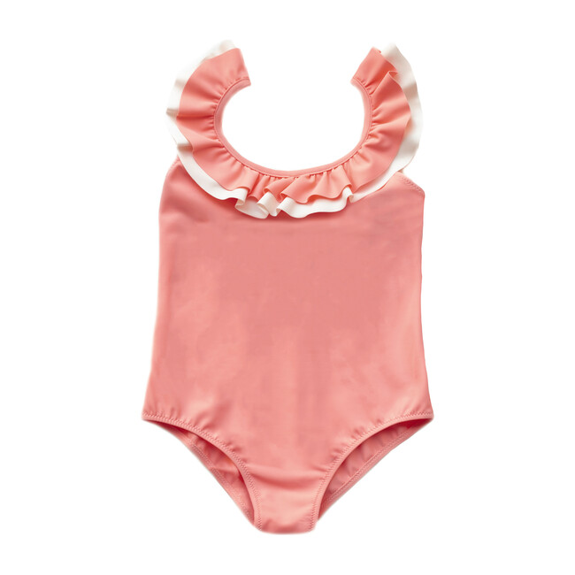 Penelope Swimsuit, Coral Pink - Folpetto Swim | Maisonette