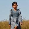 Alexandra Smocked Dress, Blue Check - Dresses - 4
