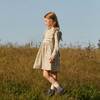 Alexandra Smocked Dress, White Ditsy Flower - Dresses - 5