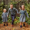 Alexandra Smocked Dress, Blue Check - Dresses - 7