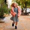Alexandra Smocked Dress, Blue Check - Dresses - 8