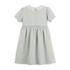 Pearl Lace Collar Dress, Sage Gingham - Dresses - 2