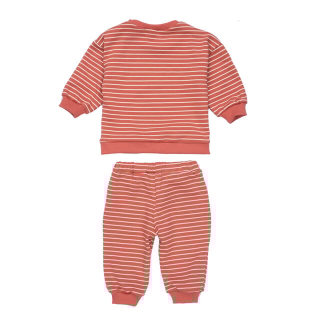 Jones Sweat Set, Dusty Red Stripe