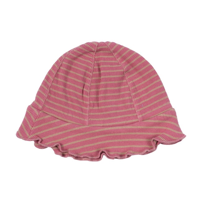 Novi Hat, Pink & Tan Stripe