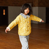 Esme Quilted Jacket, Sunshine Yellow Flower on Vine - Jackets - 2