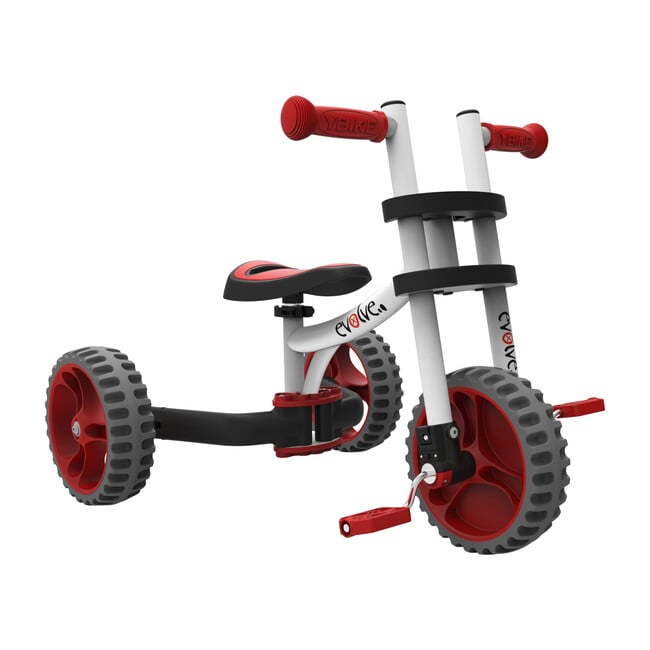 Evolve 3-in-1 Tricycle & Balance Bike, Red