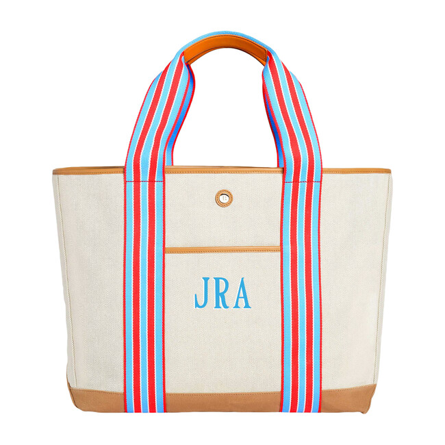 Monogrammable Cabana Tote, Paloma