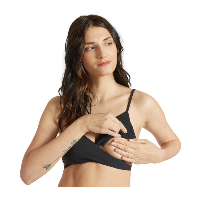 Jojo Breastfeeding Bikini Top, Black