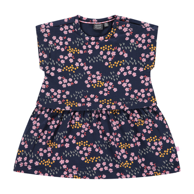 Dress, Blue Flower Print