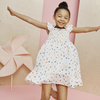 Daria Dress, White Flower Pots - Dresses - 2