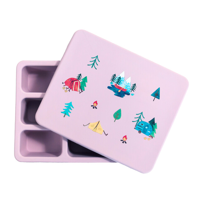Silicone Bento Box Bundle, Camper Violet