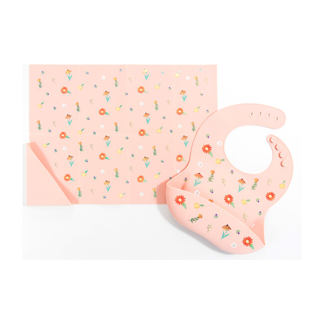 Silicone Bento Box Bundle, Wildfllower Ripe Peach - Tabletop - 4