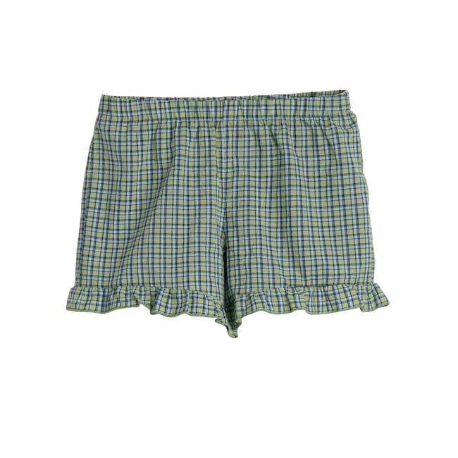 Pia Short, Green Check - Shorts - 1