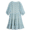 Heidi Tiered Dress, Blue Brushstroke Flowers - Dresses - 3