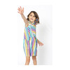 Kai Asymmetrical Dress, Pastel Stripes - Dresses - 2