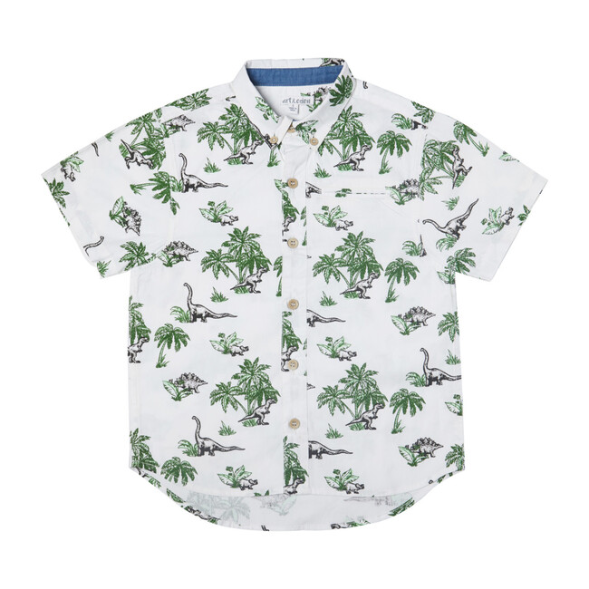 Blake Short Sleeve T-Shirt, Dino Jungle - Tees - 1