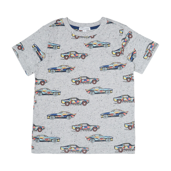 Liam T-Shirt, Car Print - Tees - 1