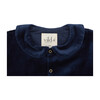 Organic Cotton Velvet Jacket, Navy Blue - Jackets - 2