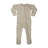 Solid Zip Footie, Soybean - Onesies - 4