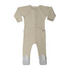 Solid Zip Footie, Soybean - Onesies - 5