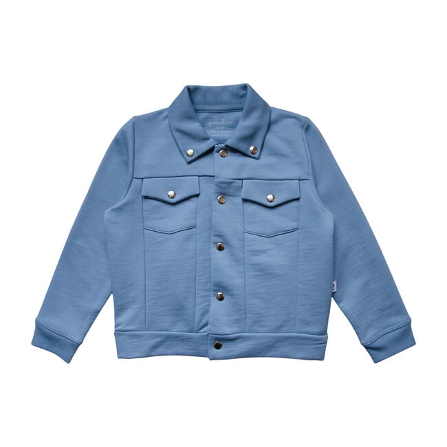Solid Jersey Jacket, Foggy Blue
