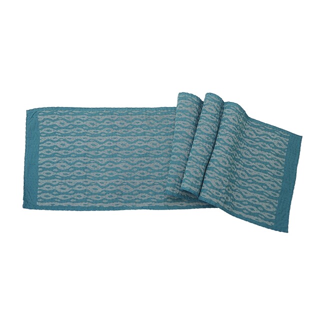 Cotton Table Runner, Blue Ocean - Accents - 1