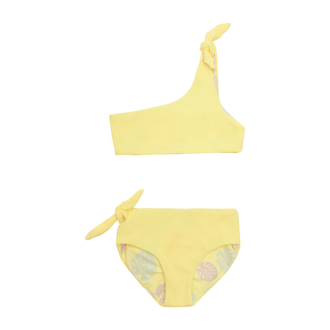 Isla Reversible Two Piece, Lemon Squeeze + Sunny Monstera