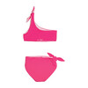 Isla Reversible Two Piece, Dragon Fruit + Pink Plumerias - Two Pieces - 5