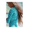 Girl's Long Sleeve Rashguard One Piece, Ocean Blossom - Rash Guards - 2