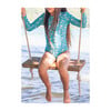 Girl's Long Sleeve Rashguard One Piece, Ocean Blossom - Rash Guards - 3