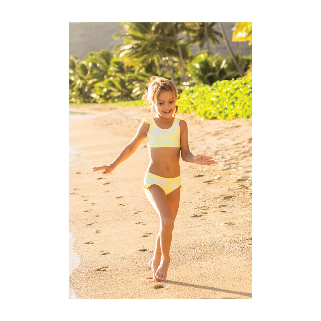 Ava Reversible Two Piece, Lemon Squeeze + Sunny Monstera