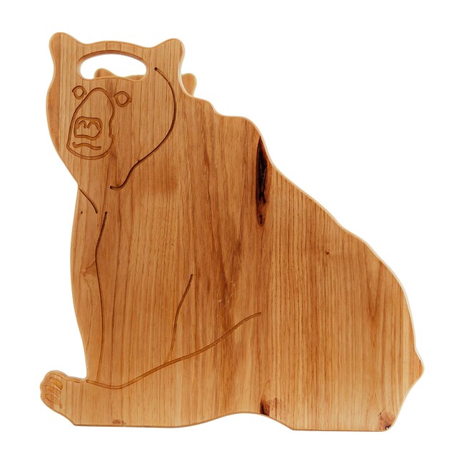 Kids Hickory Stepstool, Bear