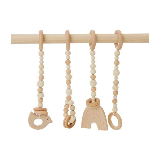 Natural Wood Gym with Toys